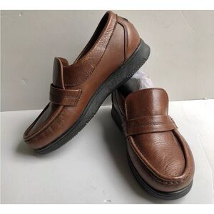 DEXTER PUPPIES MEN'S SLIP-ON LOAFERS SIZE 8.5 WW LEATHER BROWN ps2